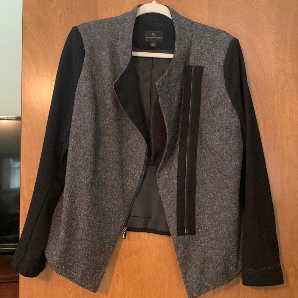 Worthington- Moto style blazer